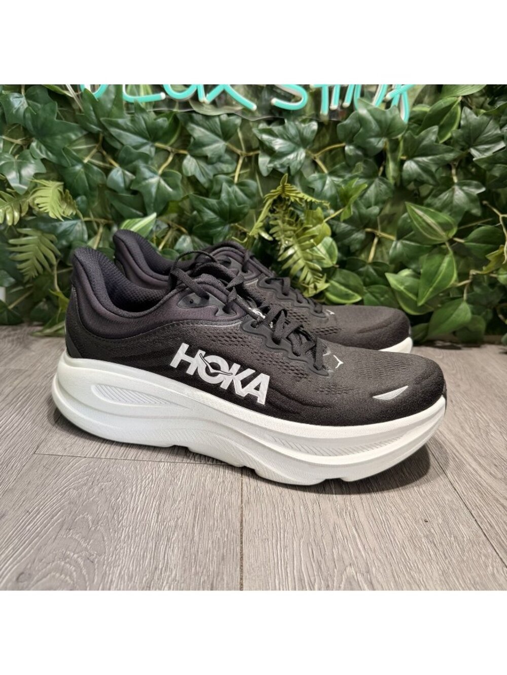 Hoka Bondi 9 Men’s Sz 11.5 2 Black Running Shoes Max Cushion Comfort Sneaker